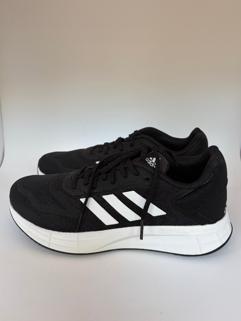 Adidas Duramo 10 Wide Running Shoes in Black & White - Men's Size 9 (NWT)